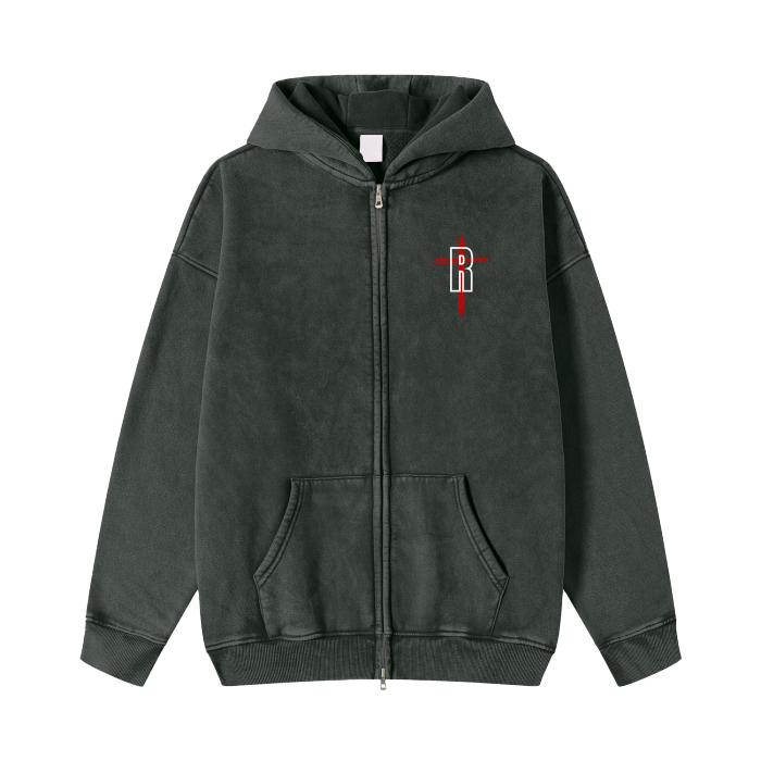 R  Fleece  Hoodie Jacket