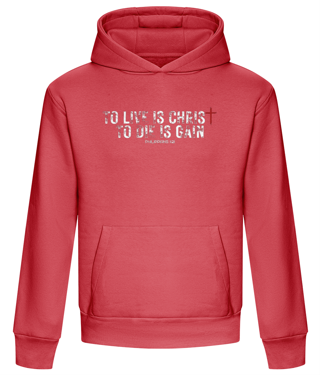 To live is Christ Boxy Hoodie